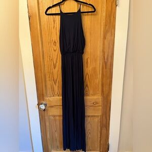 Elegant Navy Maxi Dress